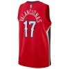 Maillot Homme New Orleans Pelicans jonas valanciunas 17 2022-23 Jordan Statement Edition Rouge Swingman